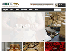Tablet Screenshot of goldenfoxfootwear.com